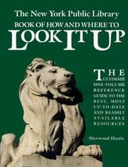 Tapa de The New York Public Library book of how and where to look it up