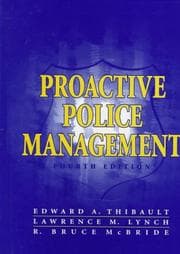 Tapa de Proactive police management