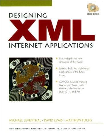 Tapa de Designing XML Internet applications