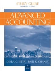Tapa de Advanced Accounting, Study Guide with Working Papers in Excel