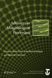 Tapa de Advances in Morphological Processing