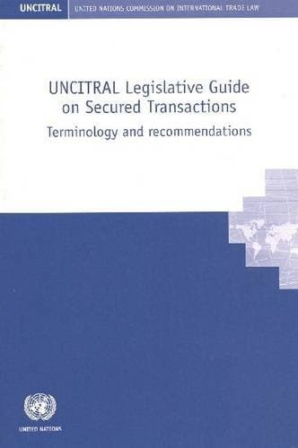 Tapa de Uncitral Legislative Guide on Secured Transactions