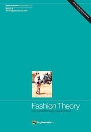 Tapa de Fashion Theory Volume 14 Issue 3 : Special Issue