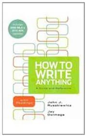Tapa de How to Write Anything with 2009 MLA and 2010 APA Updates & i-claim