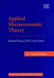 Tapa de Applied Microeconomic Theory
