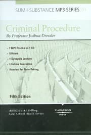 Tapa de Sum and Substance Audio on Criminal Procedure, 5th