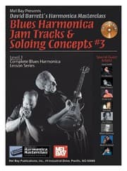 Tapa de Mel Bay presents Blues Harmonica Jam Tracks & Soloing #3 Concepts Bk/2-CD Set
