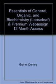 Tapa de Essentials of General, Organic, and Biochemistry  & Premium WebAssign 12 Month Access