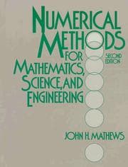 Tapa de Numerical methods for mathematics, science, and engineering