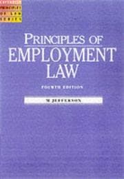 Tapa de Principles of Employment Law
