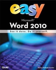 Tapa de Easy Microsoft Word 2010