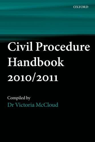 Tapa de Civil Procedure Handbook 2010/2011
