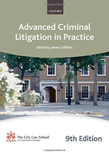 Tapa de Advanced Criminal Litigation in Practice