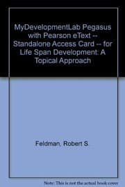 Tapa de MyDevelopmentLab Pegasus with Pearson eText -- Standalone Access Card -- for Life Span Development