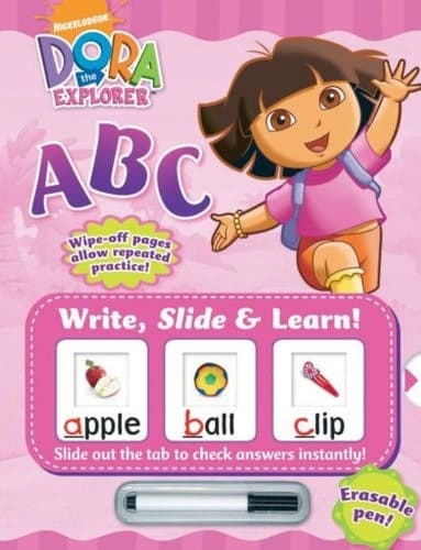 Tapa de Write, Slide & Learn! Dora the Explorer ABC