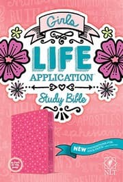 Tapa de Tyndale NLT Girls Life Application Study Bible, TuTone , NLT Bible with Over 800 Notes and Features, Foundations for Your Faith Sections