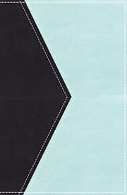 Tapa de KJV, UltraSlim Reference Bible, Imitation Leather, Blue/Green, Indexed, Red Letter Edition