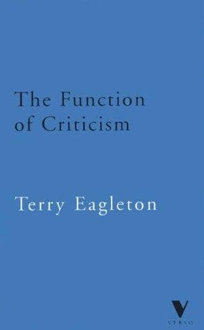 Tapa de The Function of Criticism
