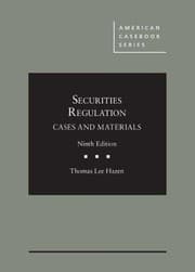 Tapa de Securities Regulation, Cases and Materials