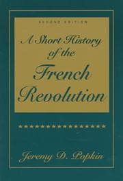Tapa de Short History of the French Revolution, A