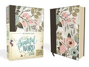 Tapa de NIV, Beautiful Word Bible, Cloth over Board, Multi-color Floral