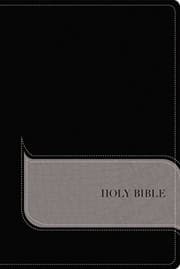 Tapa de NIV, Understand the Faith Study Bible, Leathersoft, Black/Gray, Indexed