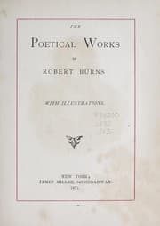 Tapa de The poetical works of Robert Burns, with illustrations