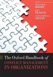 Tapa de The Oxford Handbook of Conflict Management in Organizations