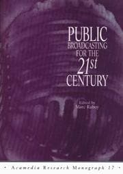Tapa de Public Broadcasting for the 21st Century (Acamedia Research Monograph)