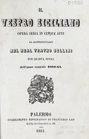 Tapa de Il vespro siciliano