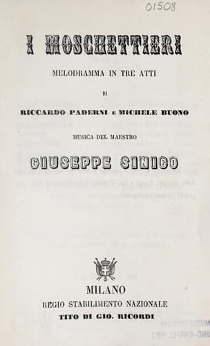 Tapa de I moschettieri
