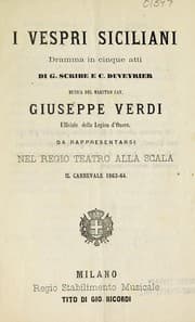 Tapa de I vespri siciliani
