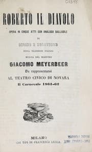 Tapa de Roberto il diavolo