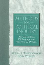Tapa de Methods for political inquiry