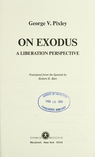 Tapa de On exodus
