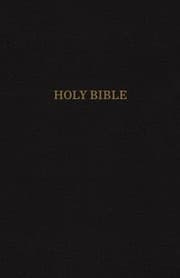 Tapa de KJV, Thinline Reference Bible, Bonded Leather, Black, Red Letter Edition, Comfort Print