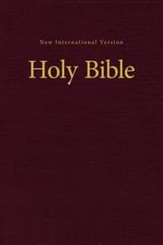 Tapa de NIV, Pew and Worship Bible, Hardcover, Burgundy, Comfort Print