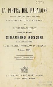 Tapa de La pietra del paragone