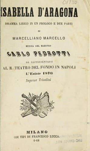Tapa de Isabella d'Aragona