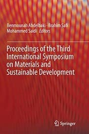 Tapa de Proceedings of the Third International Symposium on Materials and Sustainable Development