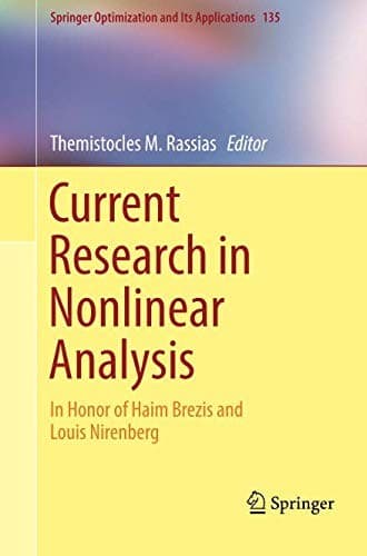 Tapa de Current Research in Nonlinear Analysis