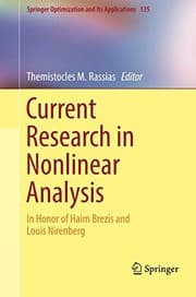 Tapa de Current Research in Nonlinear Analysis