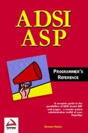Tapa de ADSI ASP Programmer's Reference