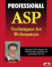 Tapa de Professional ASP techniques for Webmasters