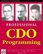 Tapa de Professional CDO programming