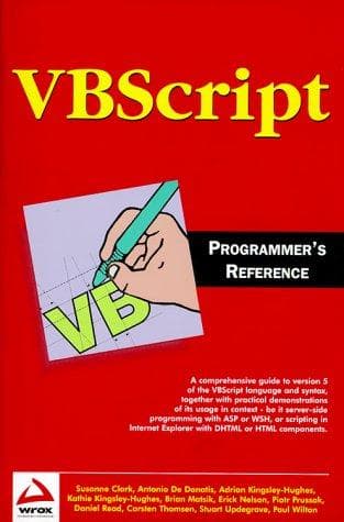 Tapa de VBScript programmer's reference