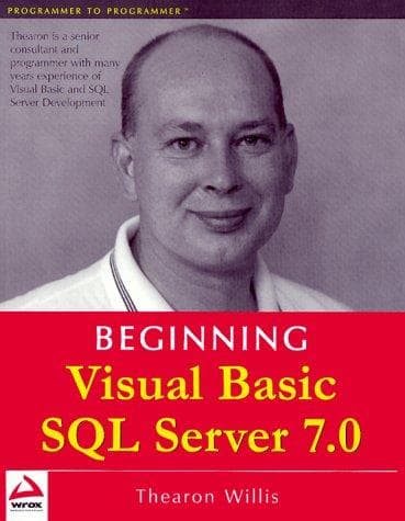 Tapa de Beginning Visual Basic SQL server 7.0