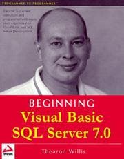 Tapa de Beginning Visual Basic SQL server 7.0