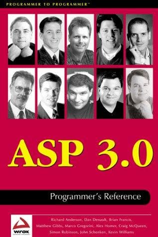Tapa de ASP 3.0 programmer's reference