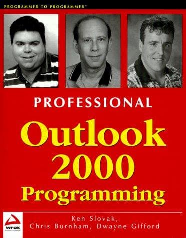 Tapa de Professional Outlook 2000 programming